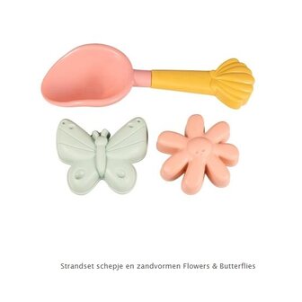 Little Dutch Strandset schepje en zandvormen Flowers &amp; Butterflies