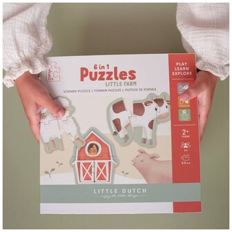 Little Dutch 6 in 1 puzzel Little Farm