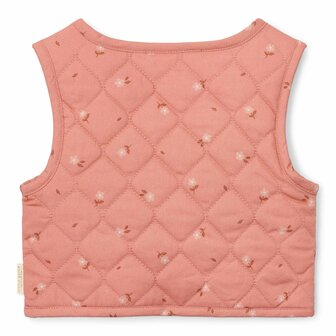 Little Dutch Omkeerbaar gilet Sand - Warm Rose Blooming