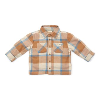 Little Dutch Blouse Ice blue check