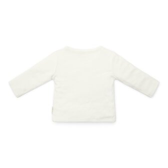 Little Dutch T-shirt overslag lange mouw Off white