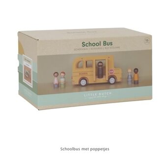 Little Dutch Schoolbus met poppetjes