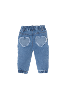 BESS Flared Jog Denim Hearts 251042-021