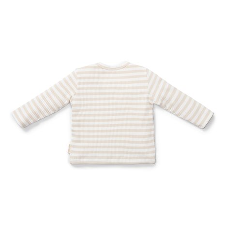 Little Dutch T-shirt lange mouw Stripe Sand-White