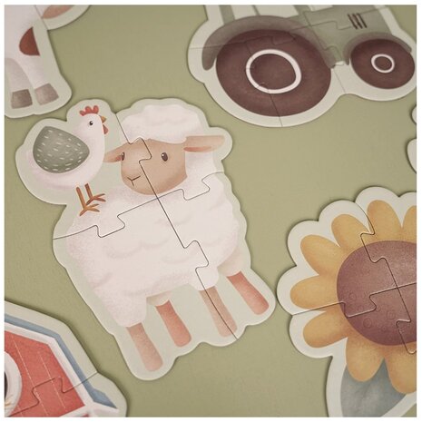 Little Dutch 6 in 1 puzzel Little Farm