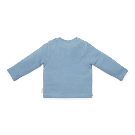 Little Dutch T-shirt lange mouw wafel Ice blue