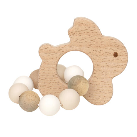 BamBam Eco Friendly Wooden Rabbit Teether