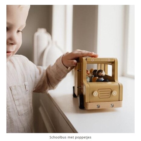 Little Dutch Schoolbus met poppetjes