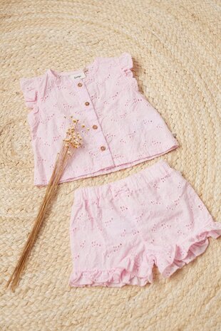 Feetje Top + Short broderie - Summer Woven 52700040