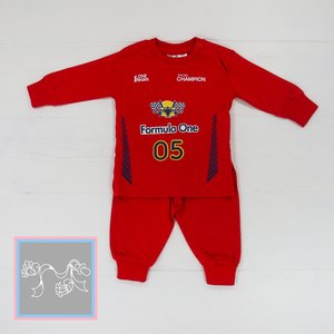 baby pyjama Formule rood -